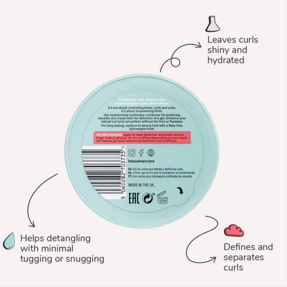 💥 3/$35 Imbue Curl Empowering Crème Gel - Picture 2 of 5